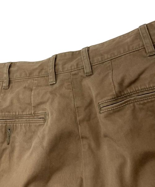 BEAMS（ビームス）BEAMS (ビームス) 2 Pleats Tapered Twill ブラウン サイズ:Mの古着・服飾アイテム