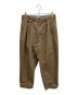 BEAMS（ビームス）の古着「2 Pleats Tapered Twill」｜ブラウン