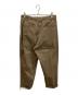 BEAMS (ビームス) 2 Pleats Tapered Twill ブラウン サイズ:M：5000円