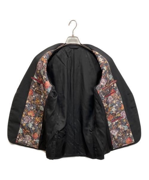 Paul Smith COLLECTION（ポールスミス コレクション）Paul Smith COLLECTION (ポールスミス コレクション) 裏地花柄スーツジャケット ブラック サイズ:XLの古着・服飾アイテム