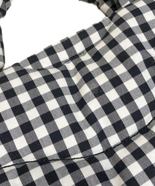 Coachtopia（コーチトピア）Coachtopia (コーチトピア) Loop Tote With Gingham Pattern/ループ トートバッグ ホワイト×ブラックの古着・服飾アイテム