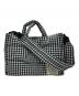 Coachtopia（コーチトピア）の古着「Loop Tote With Gingham Pattern/ループ トートバッグ」｜ホワイト×ブラック
