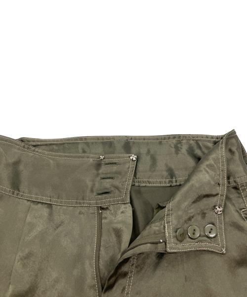 NOUNLESS（ナウンレス）NOUNLESS (ナウンレス) SHINY POCKET WIDE PANTS/カーゴパンツ グリーン サイズ:2の古着・服飾アイテム