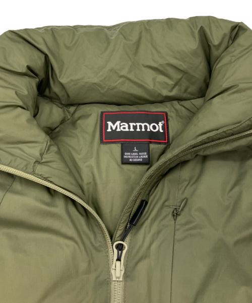 MARMOT（マーモット）Marmot (マーモット) 750FP Vertical Long Down Jacket ダウンジャケット オリーブ サイズ:Lの古着・服飾アイテム