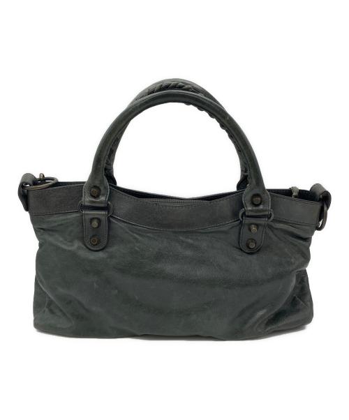 BALENCIAGA（バレンシアガ）BALENCIAGA (バレンシアガ) ザ・ファースト シティ 2WAY ハンドバッグ グレーの古着・服飾アイテム
