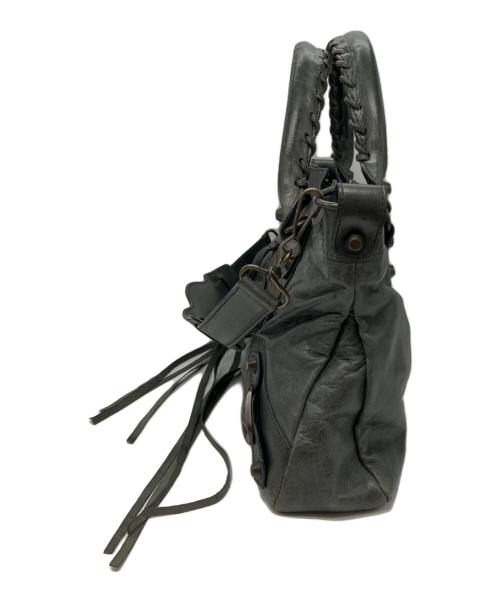 BALENCIAGA（バレンシアガ）BALENCIAGA (バレンシアガ) ザ・ファースト シティ 2WAY ハンドバッグ グレーの古着・服飾アイテム