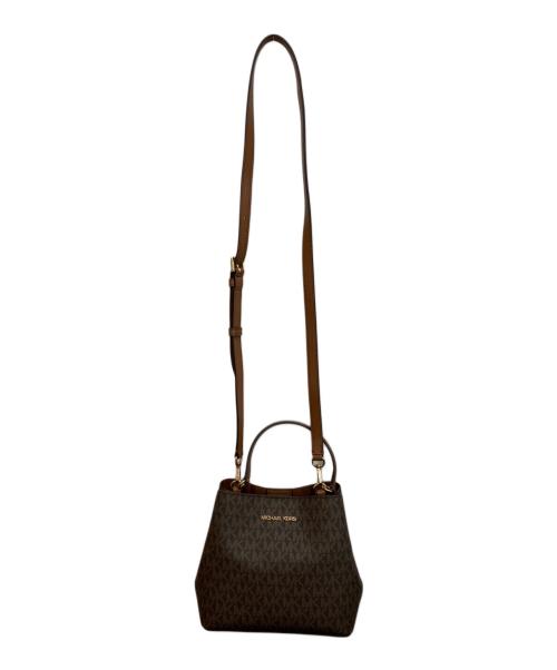 MICHAEL KORS（マイケルコース）MICHAEL KORS (マイケルコース) 2WAYバッグ ブラウンの古着・服飾アイテム