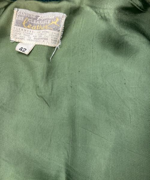 FLYNNTAN LEATHER（フライングタン レザー）FLYNNTAN LEATHER (フライングタン レザー) 70S スタジャン グリーン サイズ:42の古着・服飾アイテム
