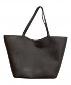 BOSSボス）の古着「Anett New Big Tote/テクスチャーフェイクレザー トートバッグ」｜ブラウン