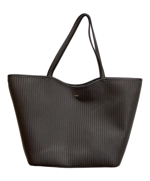 BOSS（ボス）BOSS (ボス) Anett New Big Tote/テクスチャーフェイクレザー トートバッグ ブラウンの古着・服飾アイテム