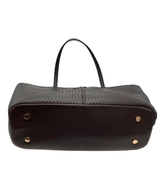 BOSS（ボス）BOSS (ボス) Anett New Big Tote/テクスチャーフェイクレザー トートバッグ ブラウンの古着・服飾アイテム