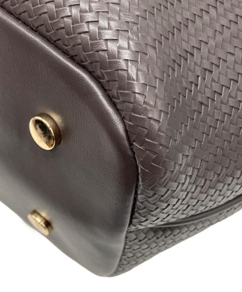 BOSS（ボス）BOSS (ボス) Anett New Big Tote/テクスチャーフェイクレザー トートバッグ ブラウンの古着・服飾アイテム