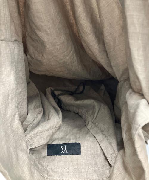 Y's（ワイズ）Y's (ワイズ) 17SS ギャザーメッセンジャーバッグ ベージュの古着・服飾アイテム