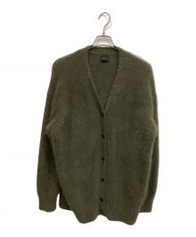 Spick and Span（スピック＆スパン）の古着「ファーニットロングカーディガン」｜オリーブ