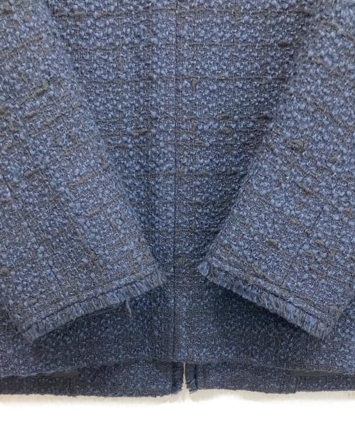 23区（ニジュウサンク）23区 (ニジュウサンク) GIOLICA ツイード ジャケット ネイビー サイズ:44の古着・服飾アイテム