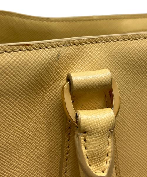 PRADA（プラダ）PRADA (プラダ) ガレリア2WAYショルダーバッグ イエローの古着・服飾アイテム