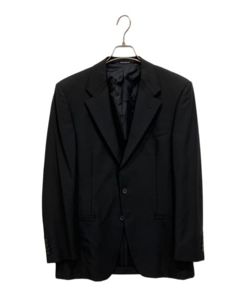 VERSACE（ヴェルサーチ）VERSACE (ヴェルサーチ) ウールモヘア セットアップスーツ ブラック サイズ:48Rの古着・服飾アイテム