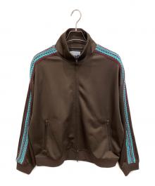 MAISON SPECIAL（メゾンスペシャル）の古着「Prime-Over Crochet Line Track Jacket」｜ブラウン