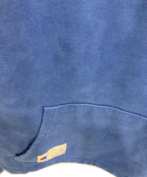 ZARA（ザラ）ZARA (ザラ) Champion (チャンピオン) ハーフジップスウェット ブルー サイズ:XLの古着・服飾アイテム