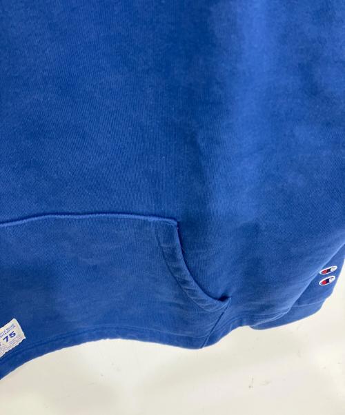 ZARA（ザラ）ZARA (ザラ) Champion (チャンピオン) ハーフジップスウェット ブルー サイズ:XLの古着・服飾アイテム