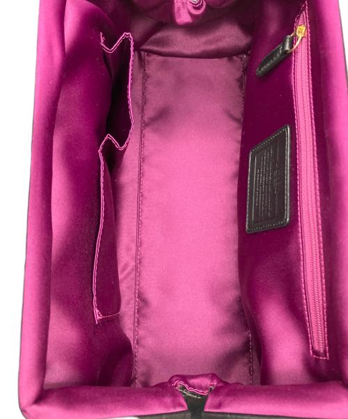 COACH（コーチ）COACH (コーチ) マディソン ギャザード ツイスト キャリー サッチェル/2WAYバッグ ブラックの古着・服飾アイテム