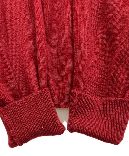 JOHN SMEDLEY（ジョンスメドレー）JOHN SMEDLEY (ジョンスメドレー) メリノウールクルーネックニット レッド サイズ:Mの古着・服飾アイテム