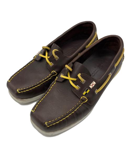 LOUIS VUITTON（ルイ ヴィトン）LOUIS VUITTON (ルイ ヴィトン) デッキシューズ ブラウン×イエロー サイズ:36 2/1の古着・服飾アイテム