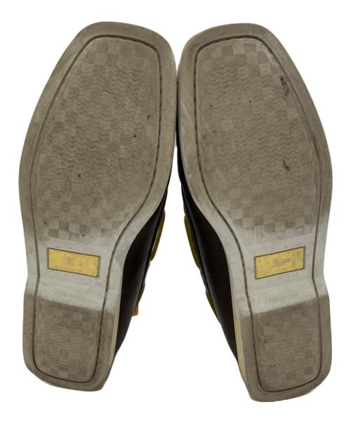 LOUIS VUITTON（ルイ ヴィトン）LOUIS VUITTON (ルイ ヴィトン) デッキシューズ ブラウン×イエロー サイズ:36 2/1の古着・服飾アイテム