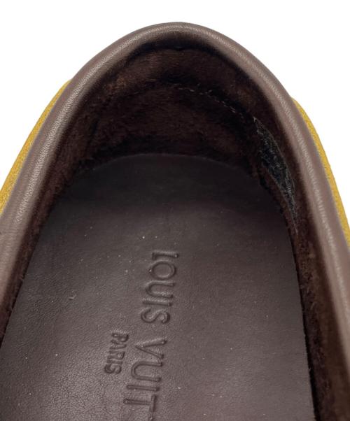LOUIS VUITTON（ルイ ヴィトン）LOUIS VUITTON (ルイ ヴィトン) デッキシューズ ブラウン×イエロー サイズ:36 2/1の古着・服飾アイテム