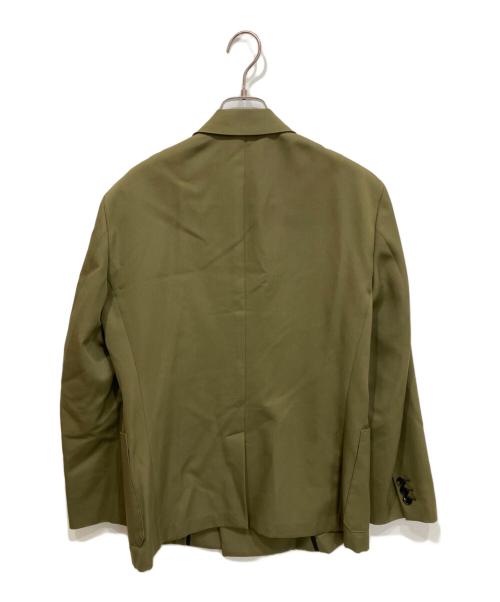 CABAN（キャバン）CABAN (キャバン) ライトウールギャバジン ダブルブレストジャケット オリーブ サイズ:Sの古着・服飾アイテム