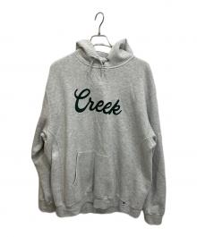 RUSSELL ATHLETIC×Creek Angler's Device（ラッセルアスレチック×クリークアングラーズデヴァイス）の古着「00S 別注ロゴパーカー」｜グレー
