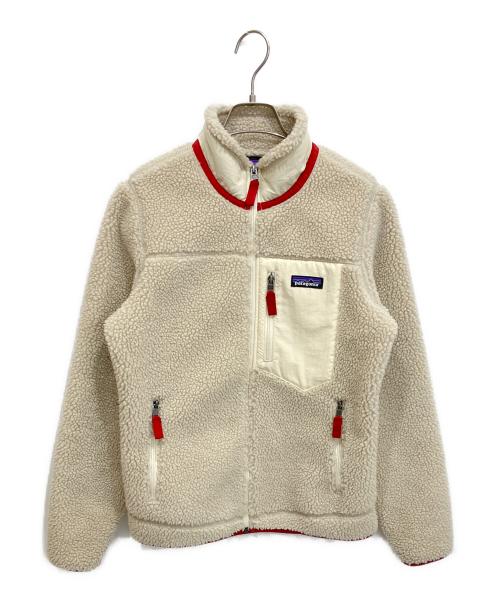 Patagonia（パタゴニア）Patagonia (パタゴニア) Ws Classic Retro-X Jkt/クラシックレトロジャケット アイボリー×レッド サイズ:Sの古着・服飾アイテム