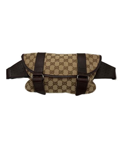 GUCCI（グッチ）GUCCI (グッチ) ウエストバッグ ブラウンの古着・服飾アイテム