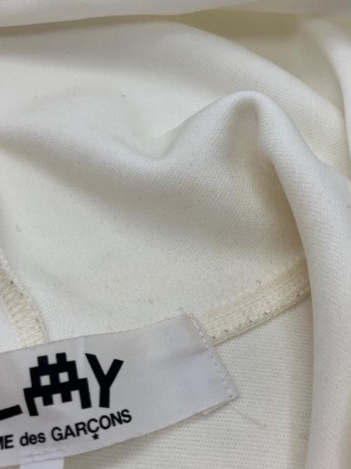 PLAY COMME des GARCONS（プレイコムデギャルソン）PLAY COMME des GARCONS (プレイコムデギャルソン) INVADER (インベーダー) コラボ ジップパーカー アイボリー サイズ:XLの古着・服飾アイテム