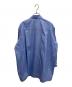 hue DAY TO EVENING (ヒュー デイ トゥ イブニング) RUFFLE SLEEVE PEARL SHIRTS ブルー サイズ:free：10000円