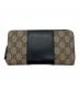 GUCCI（グッチ）の古着「GGスプリーム ラウンドファスナー 長財布」｜ブラウン