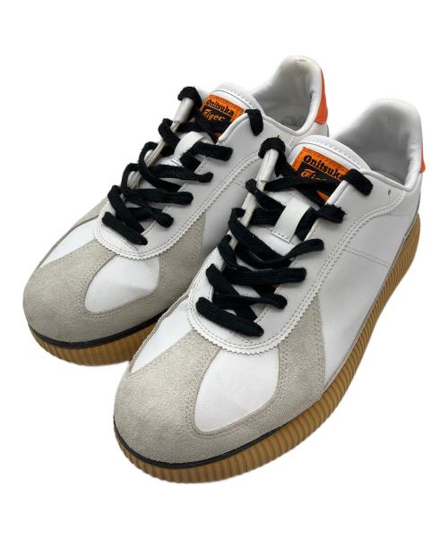 Onitsuka Tiger（オニツカタイガー）Onitsuka Tiger (オニツカタイガー) DELECITY スニーカー ホワイト×オレンジ サイズ:28の古着・服飾アイテム