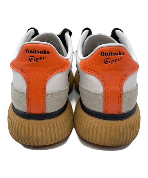 Onitsuka Tiger（オニツカタイガー）Onitsuka Tiger (オニツカタイガー) DELECITY スニーカー ホワイト×オレンジ サイズ:24の古着・服飾アイテム
