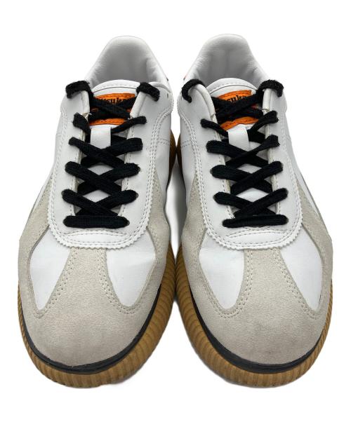 Onitsuka Tiger（オニツカタイガー）Onitsuka Tiger (オニツカタイガー) DELECITY スニーカー ホワイト×オレンジ サイズ:24の古着・服飾アイテム