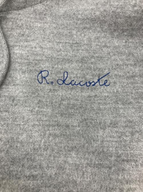 LACOSTE（ラコステ）LACOSTE (ラコステ) シグネチャーステッチスウェットフーディー グレー サイズ:FR3 USSの古着・服飾アイテム