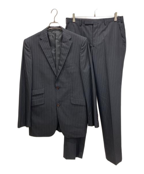 BURBERRY BLACK LABEL（バーバリーブラックレーベル）BURBERRY BLACK LABEL (バーバリーブラックレーベル) ウール セットアップスーツ ブラック サイズ:42Rの古着・服飾アイテム
