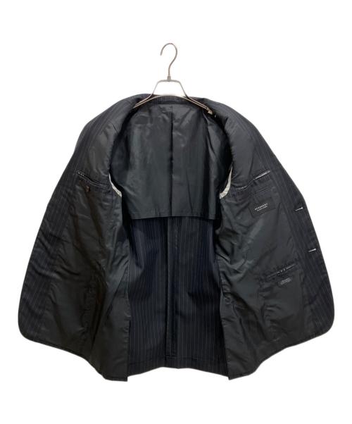 BURBERRY BLACK LABEL（バーバリーブラックレーベル）BURBERRY BLACK LABEL (バーバリーブラックレーベル) ウール セットアップスーツ ブラック サイズ:42Rの古着・服飾アイテム