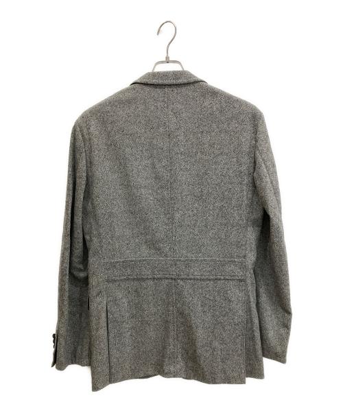 BURBERRY BLACK LABEL（バーバリーブラックレーベル）BURBERRY BLACK LABEL (バーバリーブラックレーベル) ウール混テーラードジャケット グレー サイズ:LLの古着・服飾アイテム