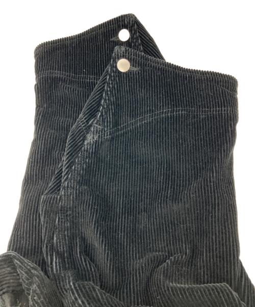FOLL（フォル）FOLL (フォル) wardrobe cocoon corduroy half coat/ワードローブ コクーン コーデュロイ ハーフ コート ブラック サイズ:Fの古着・服飾アイテム
