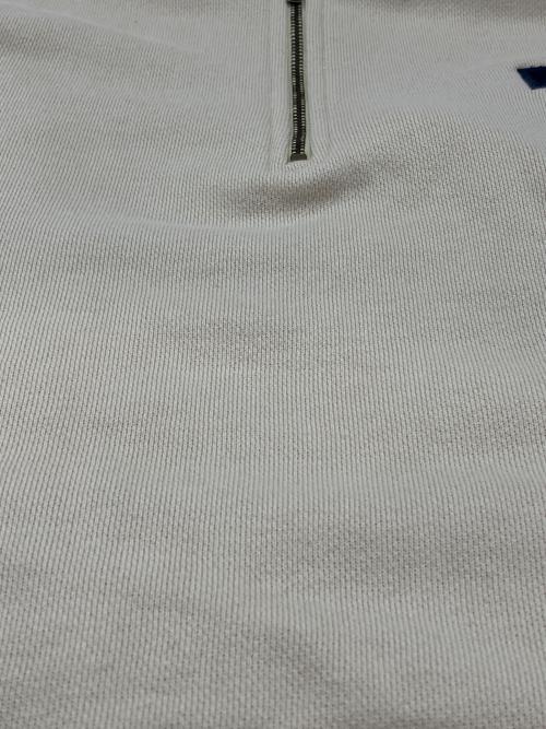 POLO RALPH LAUREN（ポロ・ラルフローレン）POLO RALPH LAUREN (ポロ・ラルフローレン) Pロゴ ハーフジップスウェット ベージュ サイズ:Mの古着・服飾アイテム