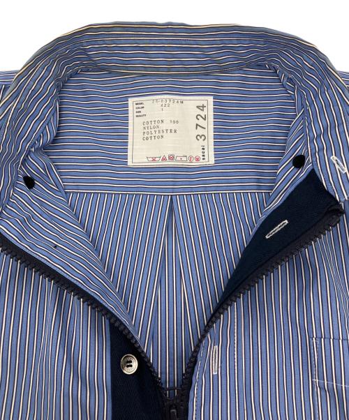 sacai（サカイ）sacai (サカイ) 25SS Poplin x Taslan Nylon Shirt ブルー サイズ:1の古着・服飾アイテム