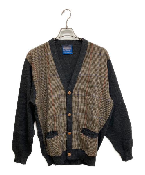 PENDLETON（ペンドルトン）PENDLETON (ペンドルトン) 70S ニットカーディガン ブラウン サイズ:Lの古着・服飾アイテム