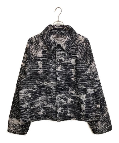 ZARA（ザラ）ZARA (ザラ) ジャケット ホワイト×ブラック サイズ:Lの古着・服飾アイテム