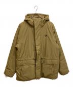 FRED PERRYフレッドペリー）の古着「Padded Zip Through Jacket パデッドジップスルージャケット」｜ブラウン