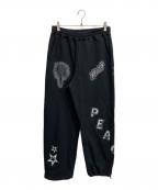 X-LARGEエクストララージ）の古着「AIRBRUSH SWEAT PANTS パンツ」｜ブラック